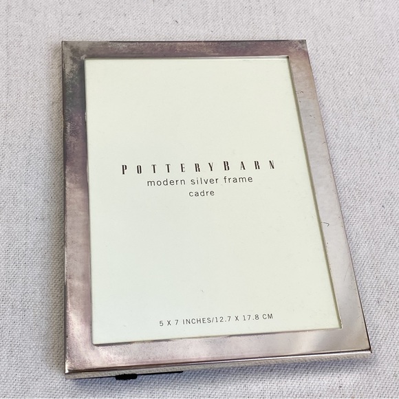 Pottery Barn Accents Pottery Barn Modern Silver Frame 5x7 Photo